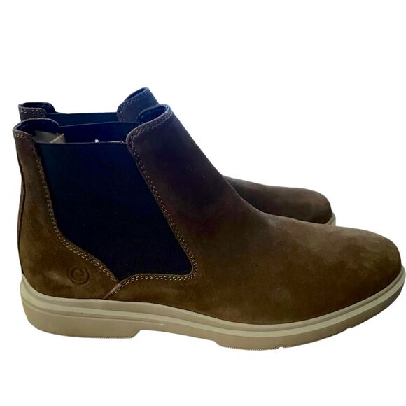 Easy Spirit Embrook Men’s brown leather size 10.5 Chelsea ankle boots. NWOB - Picture 2 of 5